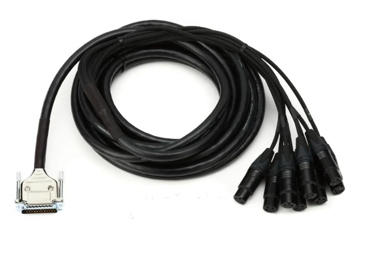 Mogami Gold DB25-XLRF 8-channel Analog Interface Cable - 10'