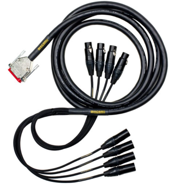 Mogami Gold DB25-XLRF 8-channel Analog Interface Cable - 15'
