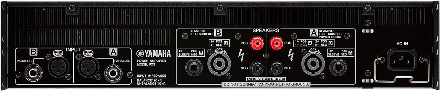 Yamaha PX3 Dual Channel 2x500W Lightweight Power Amplifier w/ DSP