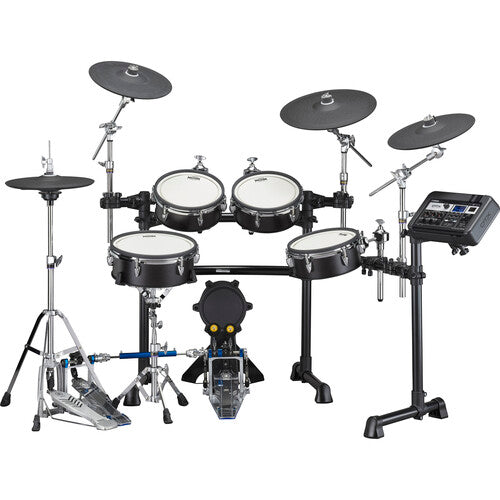 Yamaha DTX8K-X Electronic Drum Kit with Wood-Shell TCS Pads and DTX-PRO Drum Module - Black Forest