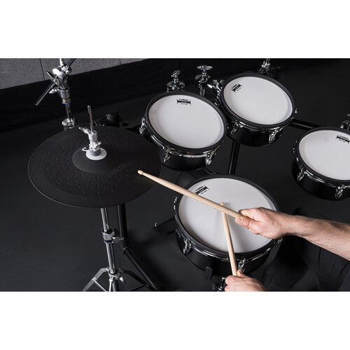 Yamaha DTX8K-X Electronic Drum Kit with Wood-Shell TCS Pads and DTX-PRO Drum Module - Black Forest
