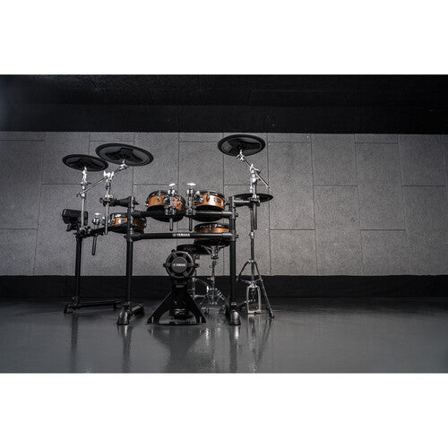 Yamaha DTX8K-X Electronic Drum Kit with Wood-Shell TCS Pads and DTX-PRO Drum Module - Black Forest