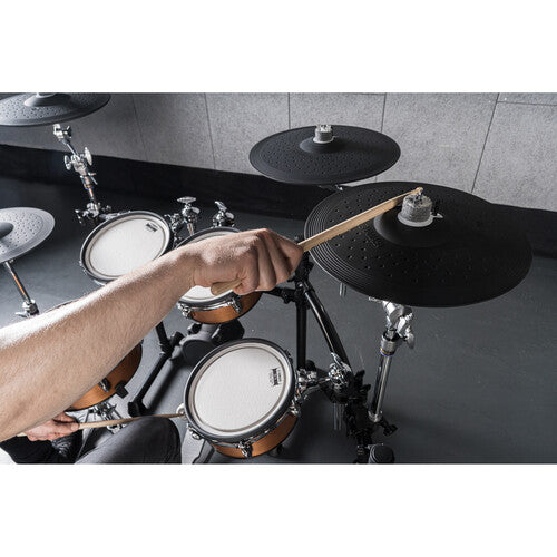 Yamaha DTX8K-X Electronic Drum Kit with Wood-Shell TCS Pads and DTX-PRO Drum Module - Black Forest