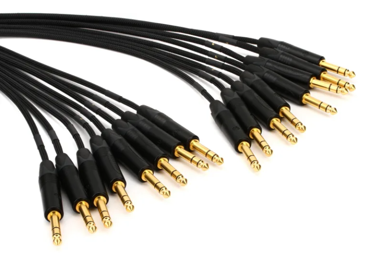 Mogami Gold 8 TRS-TRS 8-channel 1/4" TRS Male Snake - 20'