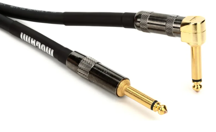 Mogami Platinum Guitar R Cable - 1/4-inch TS to Right Angle 1/4-inch TS Cable - 20 foot