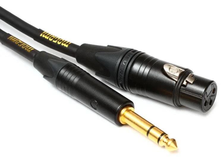 Mogami Gold TRSXLRF-10 Balanced XLR Female to 1/4-inch TRS Male Patch Cable - 10 foot Demo