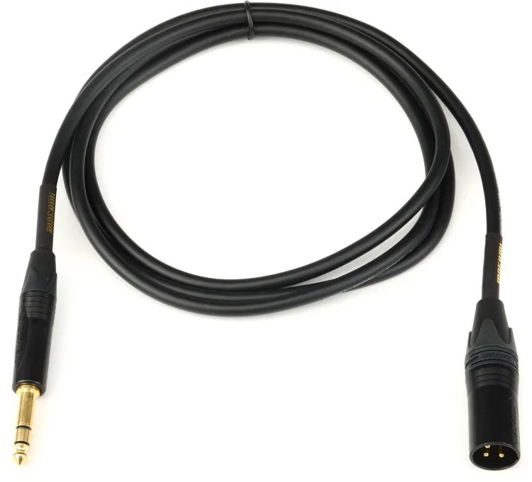 Mogami Gold TRSXLRM-06 Balanced 1/4-inch TRS Male to XLR Male Patch Cable - 6 foot