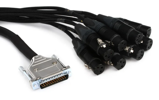 Mogami Gold DB25-XLRF 8-channel Analog Interface Cable - 10'