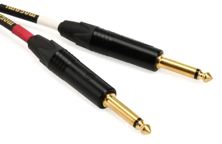 Mogami Gold 3.5mm TRS Male to Dual 1/4-inch TS Male Left/Right - 3-foot