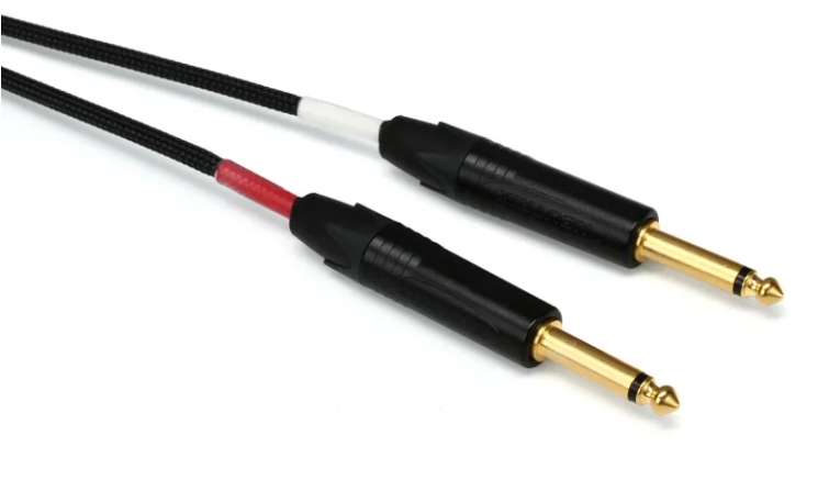 Mogami Gold Insert TS Cable - 1/4-inch TRS Male to Dual 1/4-inch TS Male - 2 foot