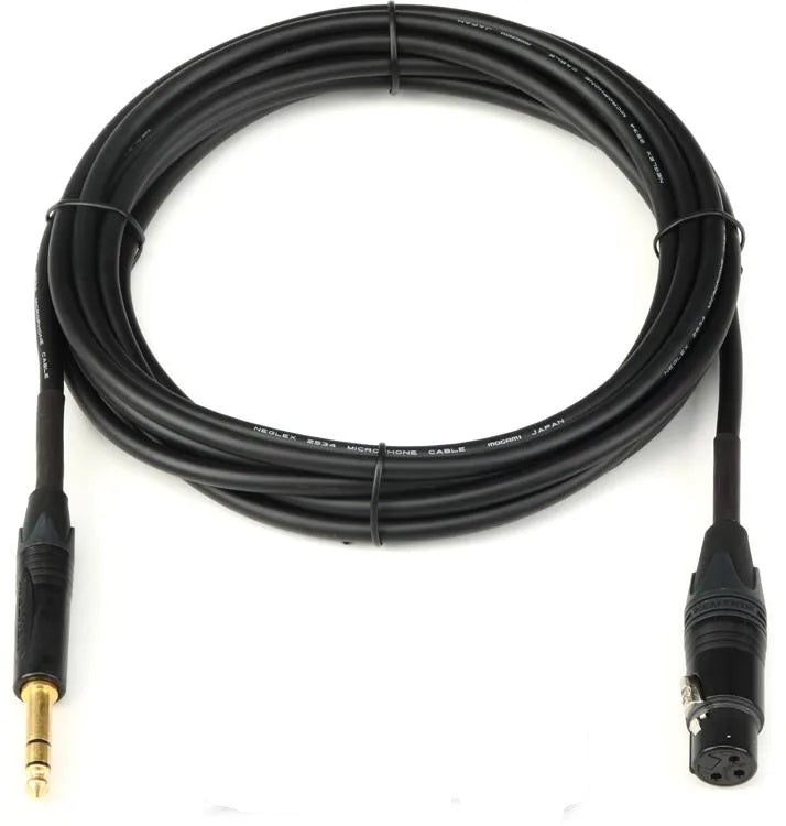Mogami Gold TRSXLRF-20 Balanced XLR Female to 1/4-inch TRS Male Patch Cable - 20 foot Demo