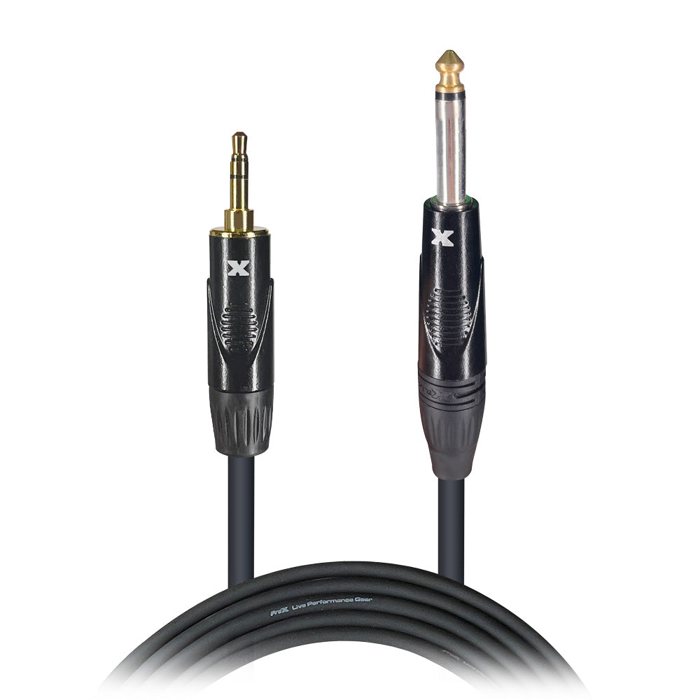 ProX TRS-M Mini 1/8" to TS-M High Performance Audio Cable