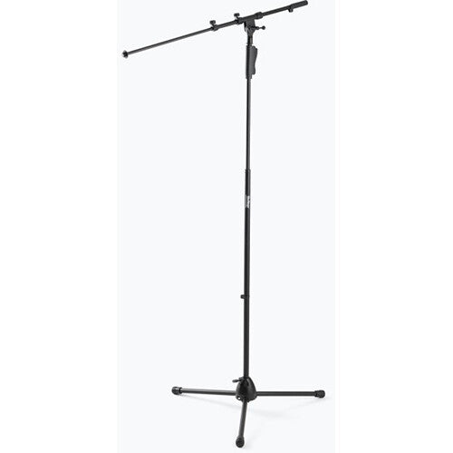 On-Stage MS7550 One-Handed Tripod Microphone Stand with Telescoping Boom (Brown Box)