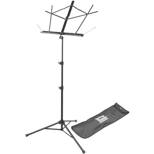 On-Stage Tripod-Base Sheet Music Stand with Bag (Black)