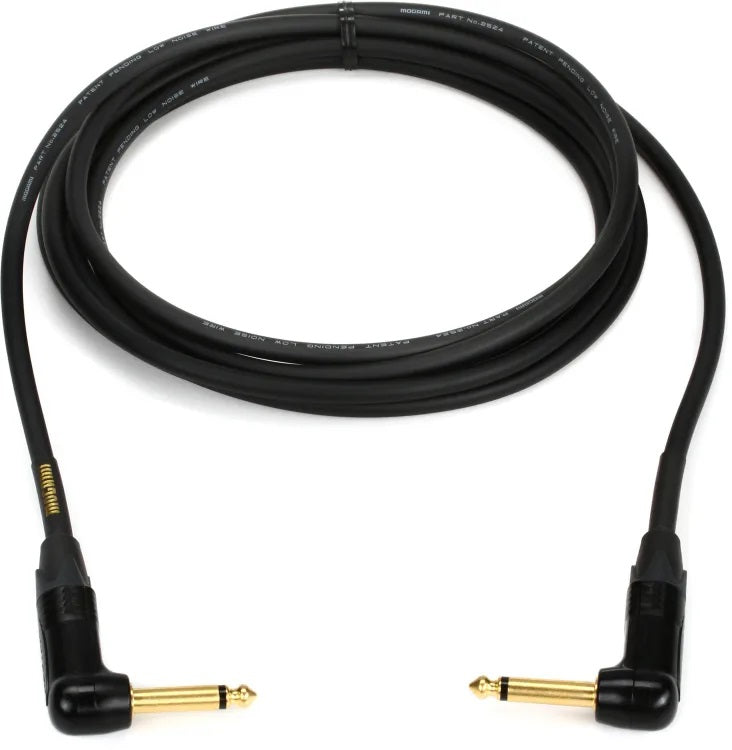 Mogami Gold Instrument 10RR Right Angle to Right Instrument Cable - 10 foot