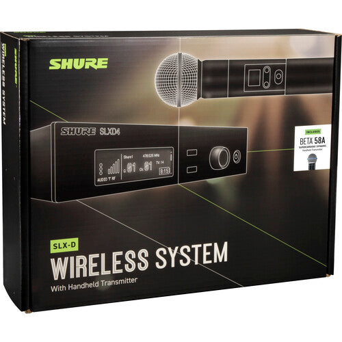 Shure SLXD24/B58 Digital Wireless Handheld Microphone System with Beta 58A Capsule