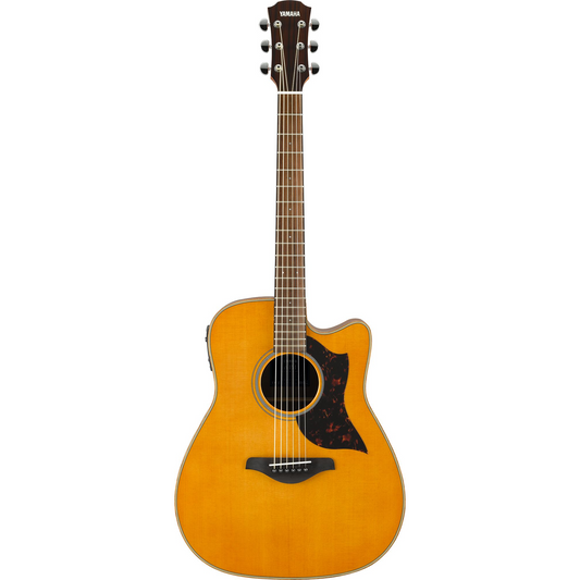 Yamaha A1M Folk Acoustic Electric Guitar - Vintage Natural